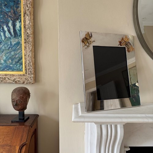 Large Silverplate Ornate Picture Frame By Mappin & Webb