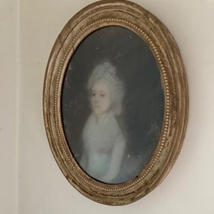 Small French 18Th Century Pastel Po...