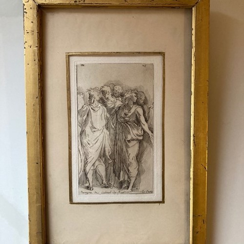 Small Italian Or French  Etching