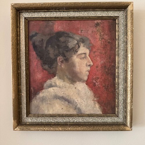 Early 20Th Century Profile Portrait Of A Lady