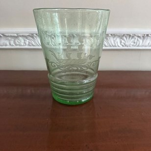 Continental Hand Blown Vase With Ga...