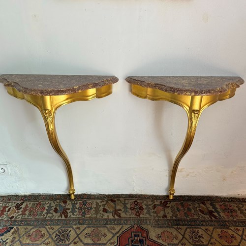 Pair Of Louis XV Style Console Tables