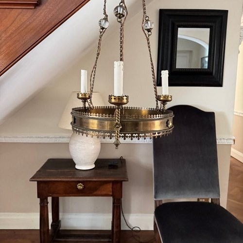 English Arts & Crafts Ceiling Light C.1910