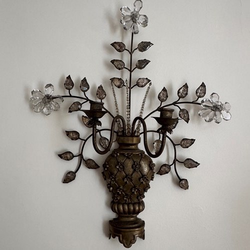 Large Italian Wall Sconce By Bacci Florence 