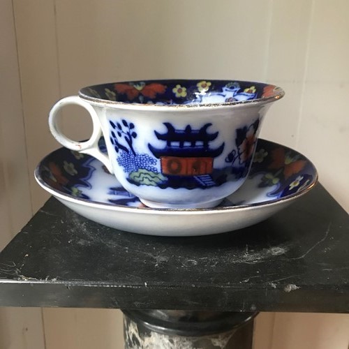 19Th Century  Royal Staffordshire Cup & Saucer