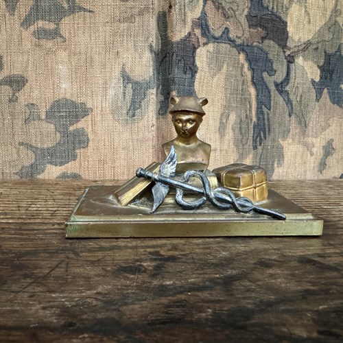 19Th Century French Classical Bronze Paperweight