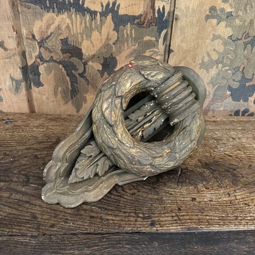 19Th Century Carved Wood  Acanthus Leaf Wall Bracket 