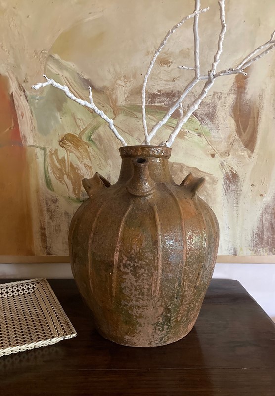 Large Glazed Terracotta Walnut Oil Jar/Vessel-paroy-img-9890-main-638048766635385891.jpg