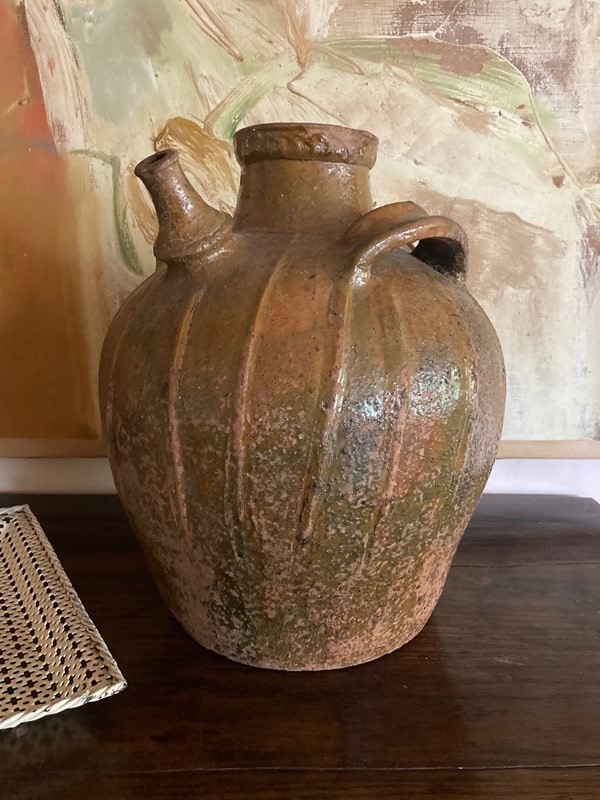 Large Glazed Terracotta Walnut Oil Jar/Vessel-paroy-img-9893-main-638048767093972950.JPG