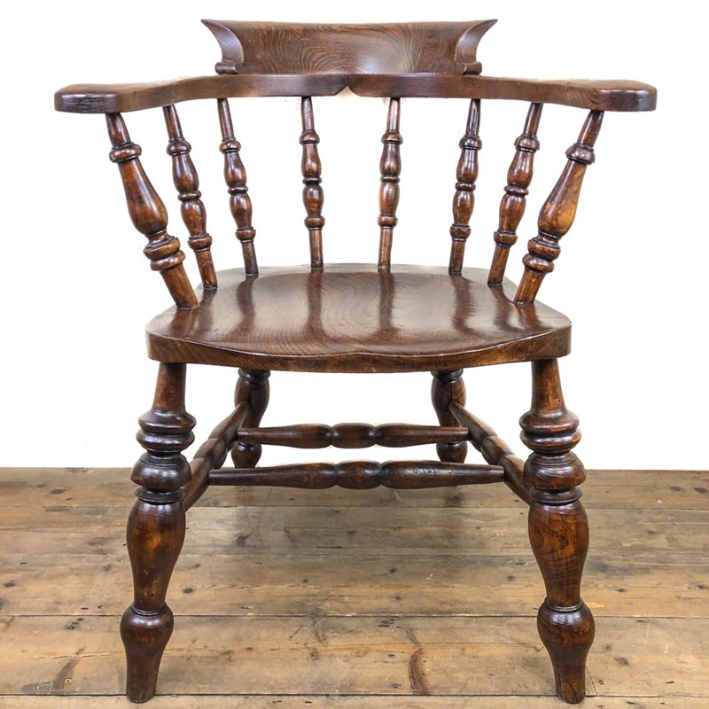 Antique Smoker’s Bow Chair or Captain’s Armchair-penderyn-antiques-m-13501-main-638019538234978596.JPG