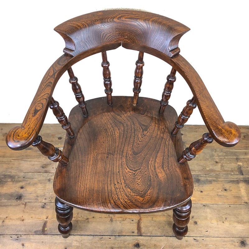 Antique Smoker’s Bow Chair or Captain’s Armchair-penderyn-antiques-m-13503-main-638019538321071454.JPG
