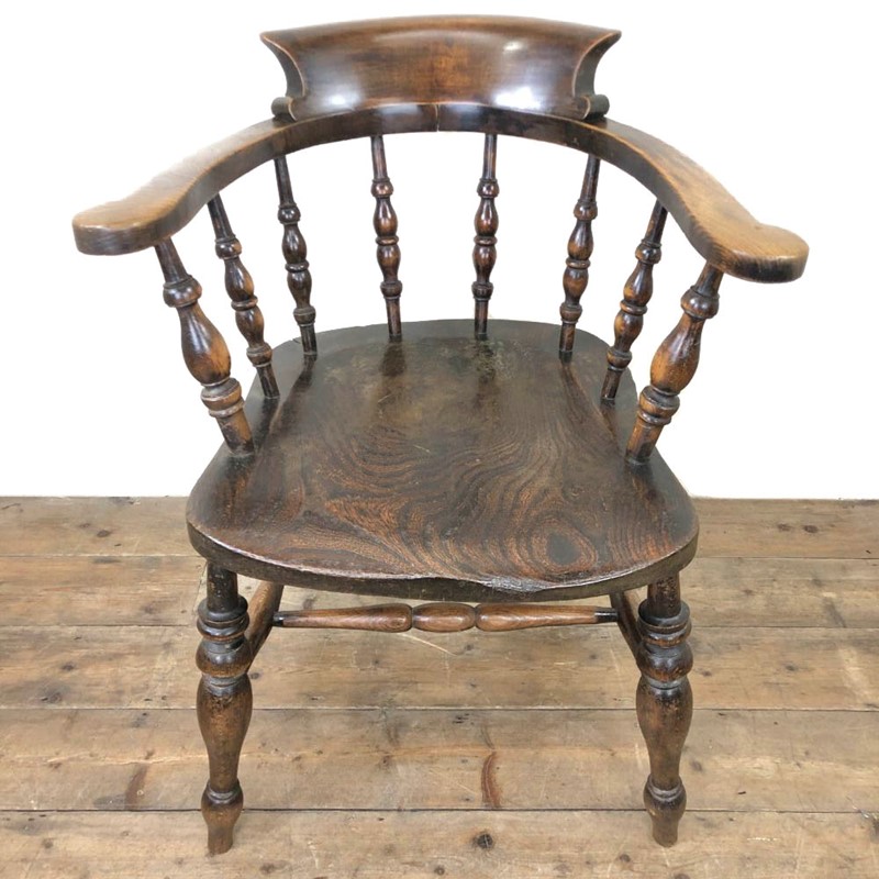 Antique Beech and Elm Smoker's Bow Chair-penderyn-antiques-m-23402-main-637956369012590914.JPG