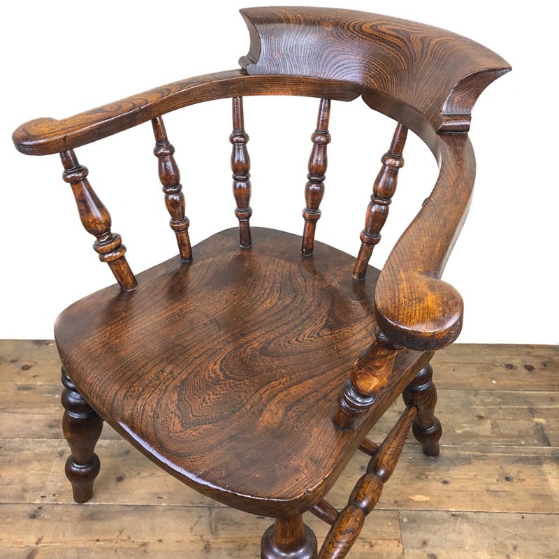 Antique Smoker’s Bow Chair or Captain’s Armchair-penderyn-antiques-m-2f391-main-638019538330758620.JPG