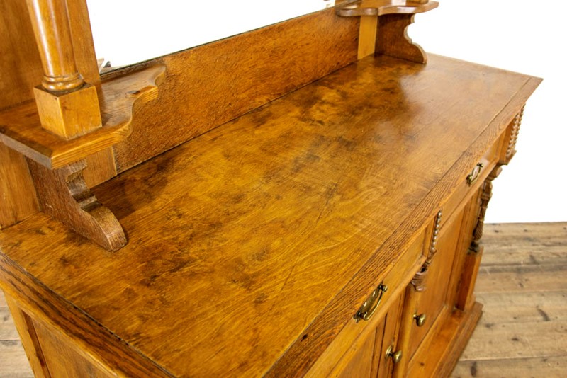 Antique Oak and Pine Sideboard with Mirror Top-penderyn-antiques-m-3651-antique-oak-and-pine-sideboard-with-mirror-top-7-main-637957278081800209.jpg
