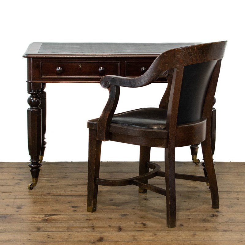 Antique Writing Desk with Leather Armchair-penderyn-antiques-m-40251-main-637959075267657354.JPG