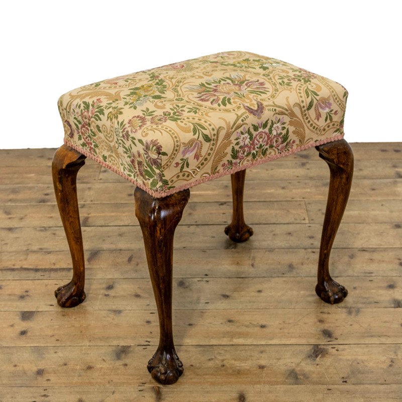 Antique Stool with Fabric Seat-penderyn-antiques-m-4123a-antique-stool-with-fabric-seat-1-main-637956334812695643.jpg