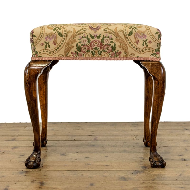 Antique Stool with Fabric Seat-penderyn-antiques-m-4123a-antique-stool-with-fabric-seat-2-main-637956334930829823.jpg