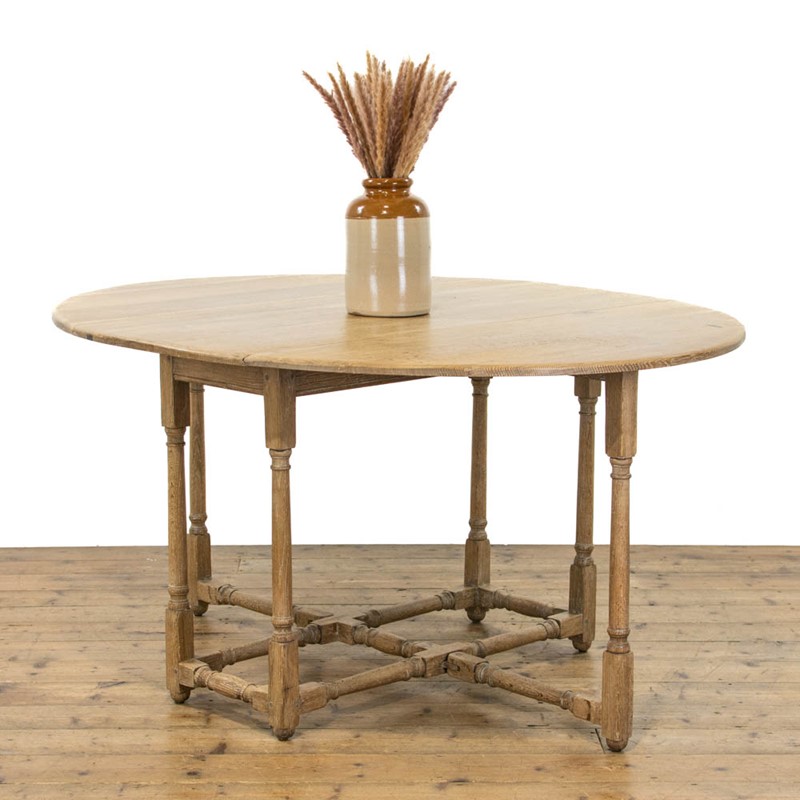 Antique Light Oak Gateleg Table-penderyn-antiques-m-4355-antique-light-oak-gateleg-table-1-main-638025724824005287.jpg