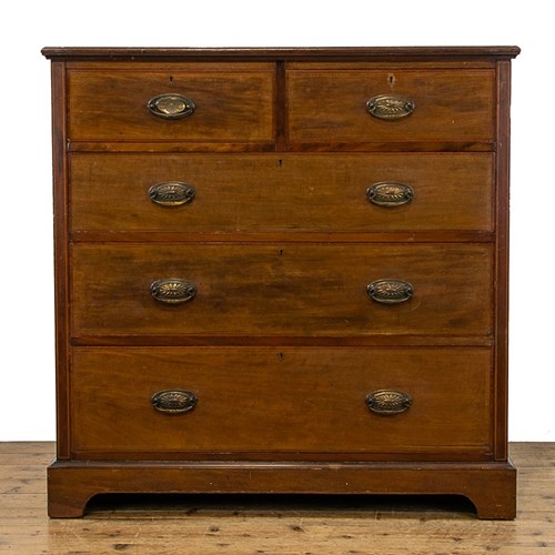 Antique Inlaid Mahogany Chest Of Drawers