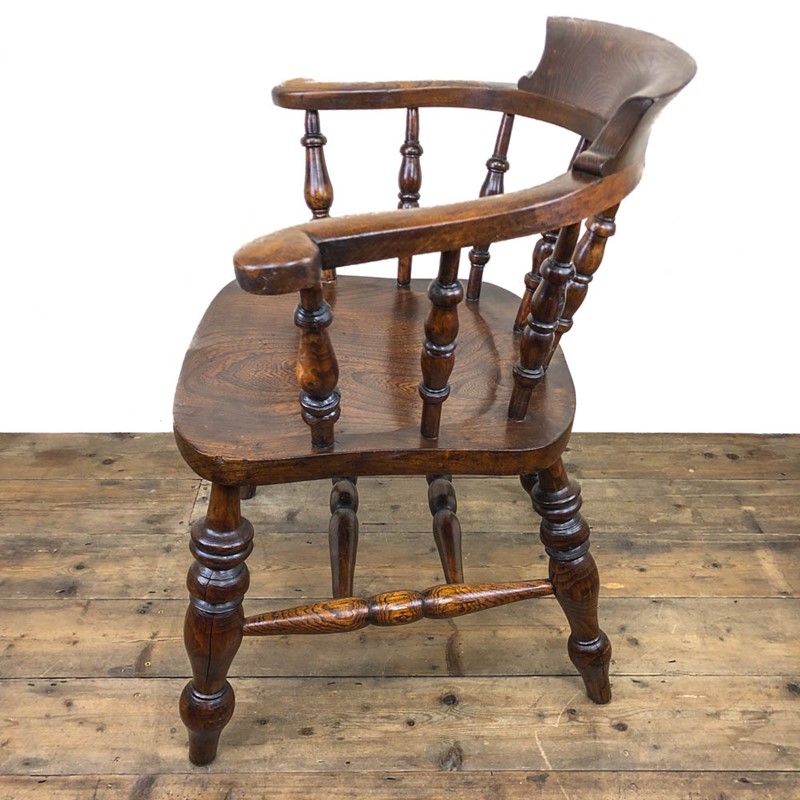 Antique Smoker’s Bow Chair or Captain’s Armchair-penderyn-antiques-m-5c0b1-main-638019538335602328.JPG