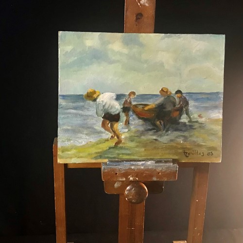 Oil On Board Seaside