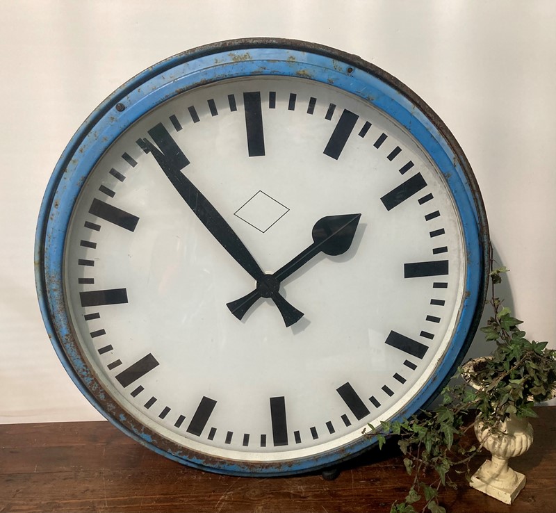Double Sided Large Station Clock-pretty-blue-floral-306252fe-2d31-4f12-b829-d8250f30d846-main-637510915605399983.jpeg