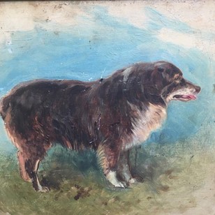 Oil On Board Edwardian Painting
