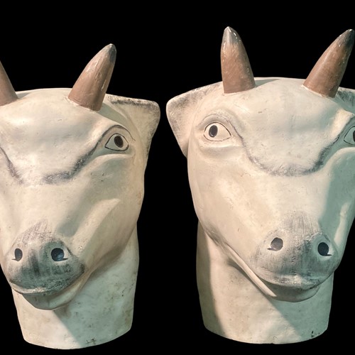 Fiberglass goats carnival heads
