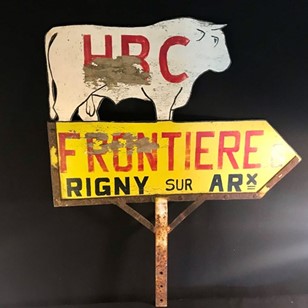 Double Sided French Sign