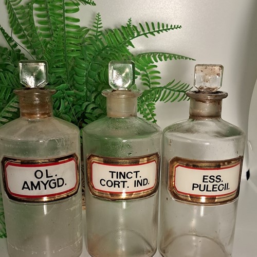 Clear Apothecary Bottles