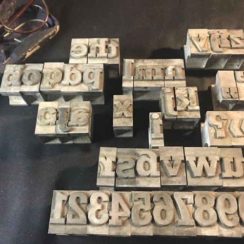 Metal Printing Block Set.