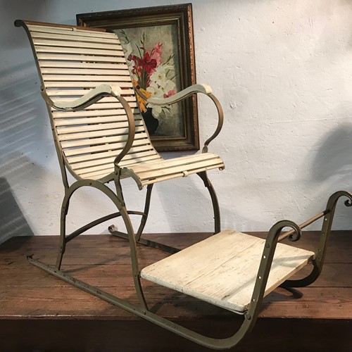 Antique Sled chair.
