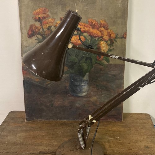 Desk Lamp In Original Brown