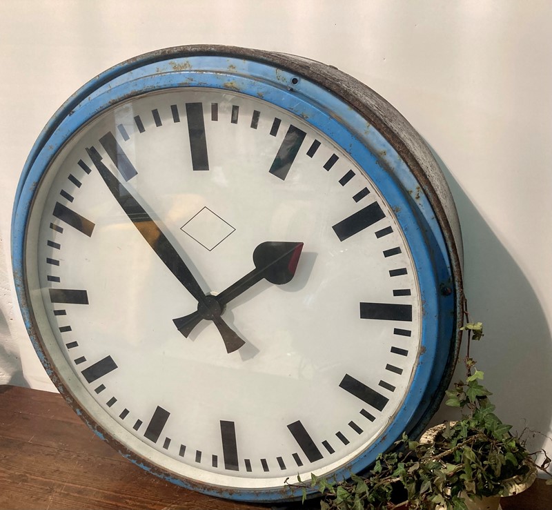 Double Sided Large Station Clock-pretty-blue-floral-d0ee0ab1-91a0-4e4c-8f1e-ad6ee97b91b8-main-637510915569775106.jpeg