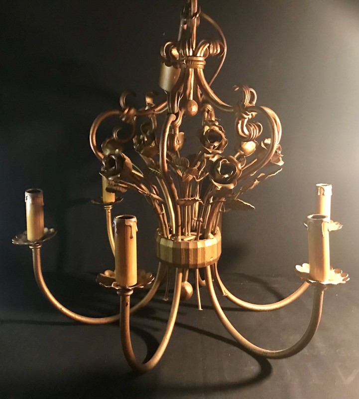 Large 6 Arm Gilt Chandelier With Roses.-pretty-blue-floral-d174bed4-ffda-40cf-906a-658e2078c751-main-637781432922561130.jpeg