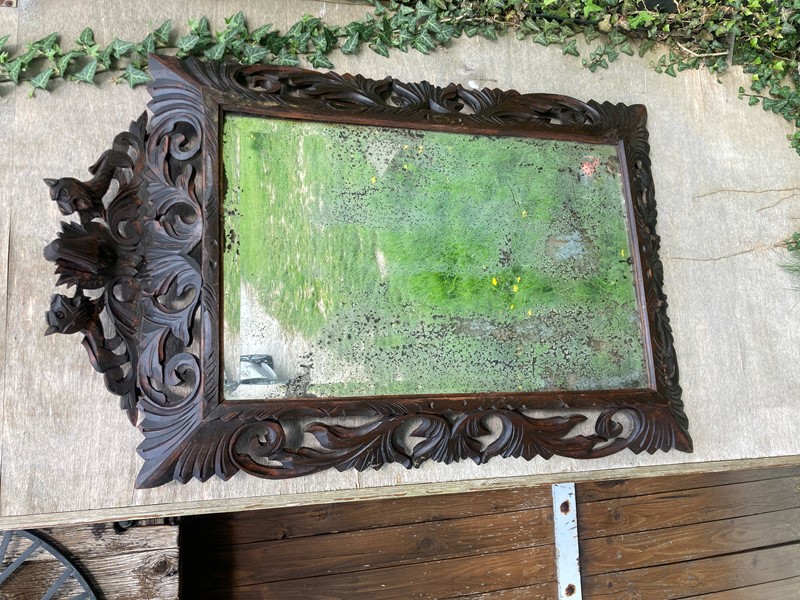 19th century wooden overmantle  mirror-pretty-blue-floral-f9dea456-adcf-49ce-902a-0ba52cc44471-main-637863393623961507.jpeg