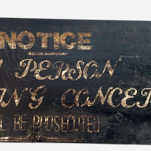 Interesting Old Sign