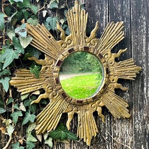 Unusual Rare Sunburst Mirror Irena ...