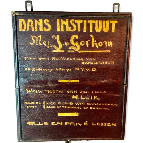 Dance Institute Scratch Built Sign