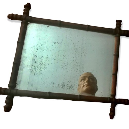 19Th Century Faux Bamboo Mirror