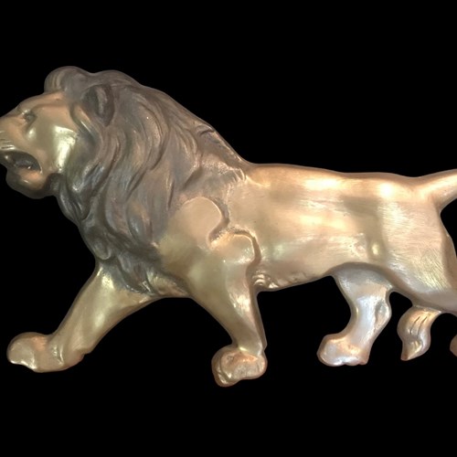 Brass Lion Wall Art