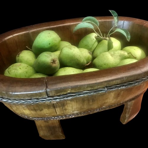 19Th Century Wooden Fig Bucket