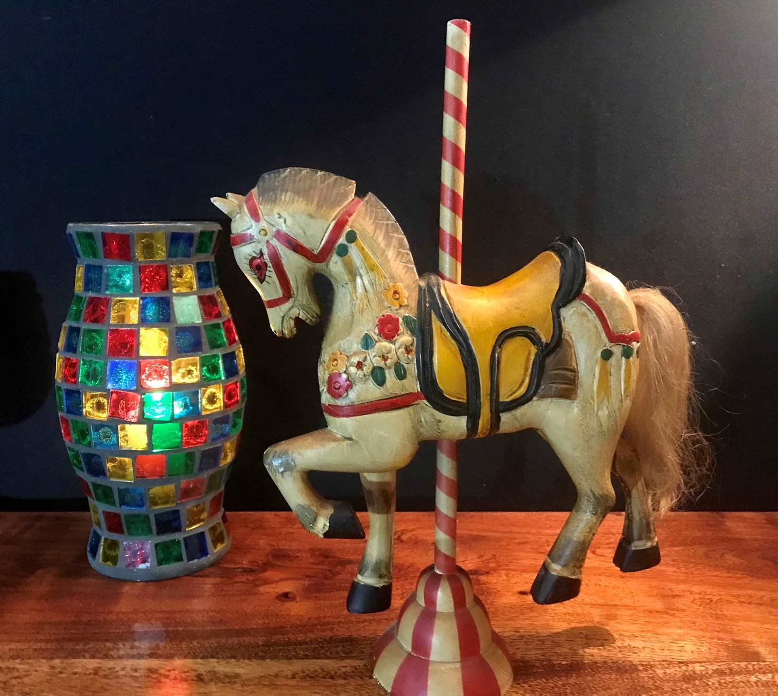 Wooden store play horse