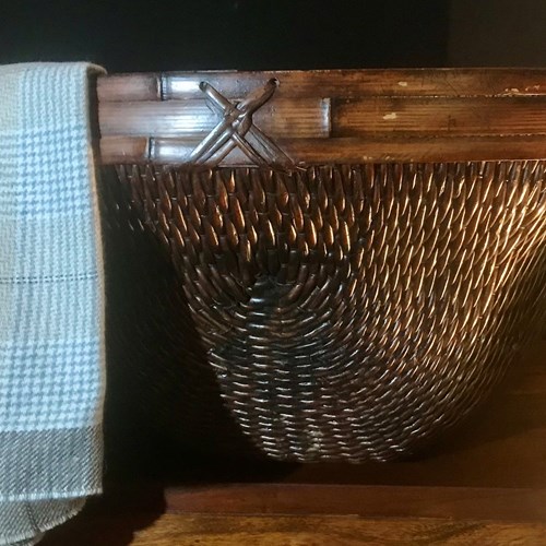 Large Wooden Knot Weave Basket