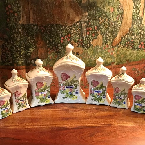 Delft Porcelain Kitchen Containers 