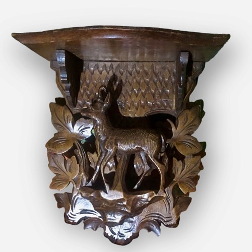 Carved Wooden Shelf