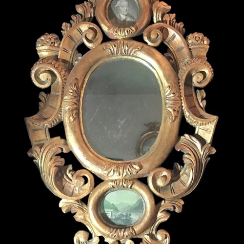 Gilt Wooden Wall Mirror