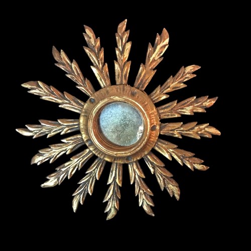 Petit Giltwooden Sunburst Mirror