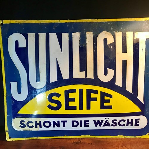 Enamel Sign