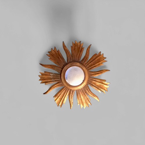 Petit Giltwooden Sunburst Mirror